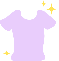 Siisti Kirppis -kuvake: pesty ja puhdas paita, osa pesulapalveluiden visuaalista ilmettä.